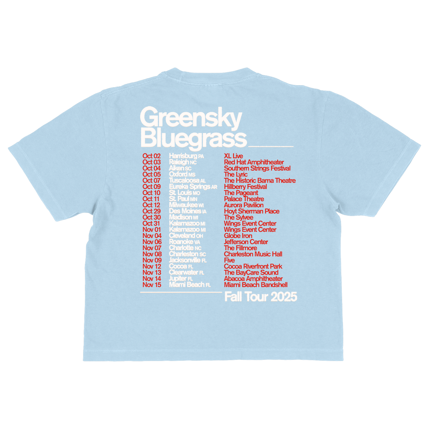 2025 Women's Fall Tour Tee