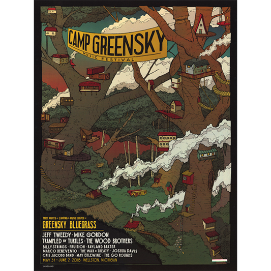 2018 Camp Greensky Treehouse Poster