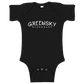 Angle Script Onesie - Black
