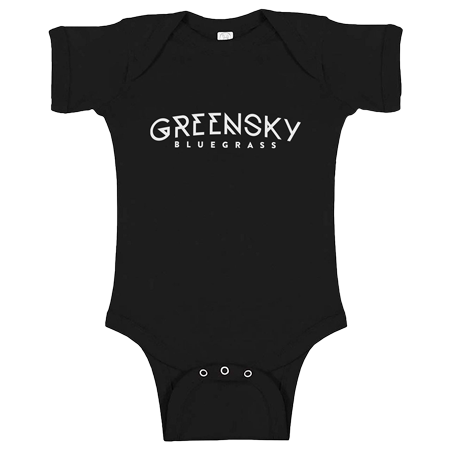 Angle Script Onesie - Black