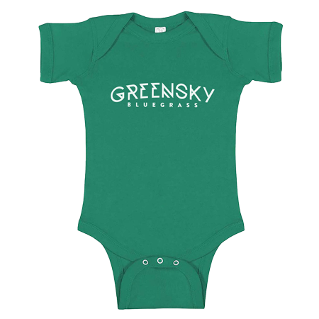 Angle Script Onesie - Green