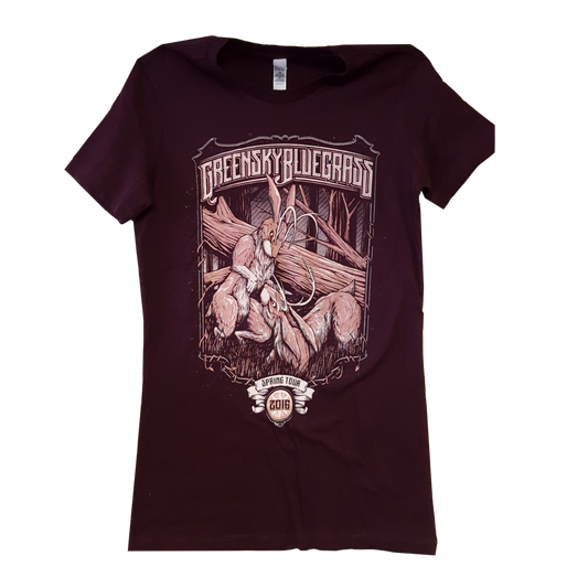 Womens 2016 Spring Tour T-shirt (Plum)