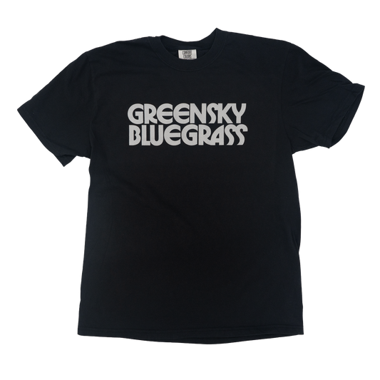 Silver Stacked Logo Tee